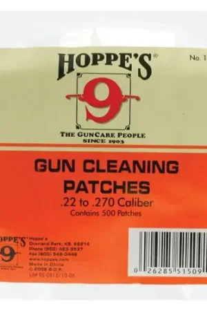 HOPPE'S Patch .22 - .270 Caliber 500pk | Bargain