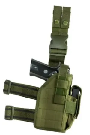 Great Value | NCSTAR 2954 Drop Leg Universal Holster - Green Right Hand