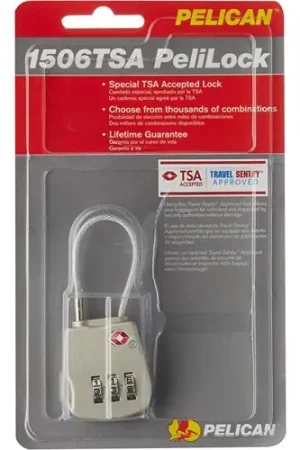 PELICAN 1506 TSA Approved Cable Padlock | Ending Soon