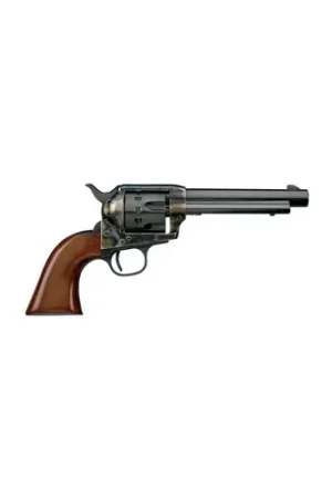 Hurry | UBERTI 1873 Cattleman NM 22LR 5.5" 12rd Revolver - Case Hardened / Blued / Walnut