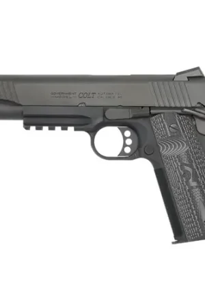 COLT 1911 Govt w/Rail 5" 9mm Combat Unit 8rd Black G10 - Discount