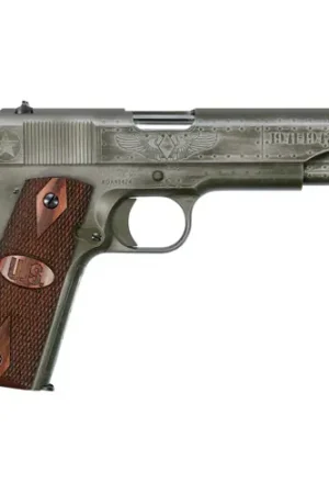 Popular Choice | AUTO-ORDNANCE 1911 45 ACP Single 5" 7rd Checkered Wood w/US Logo