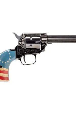 HERITAGE MANUFACTURING Rough Rider 22 LR 4.8" 6rd Revolver - Blued / Honor Betsy Ross Flag | Must-Have