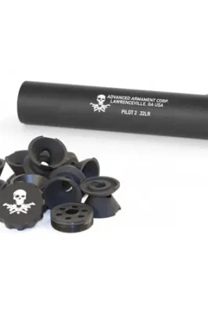 Shop Now | AAC (ADVANCED ARMAMENT) Pilot2 .22LR Silencer- 1/2-28