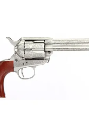 Buy Today - TAYLORS AND COMPANY 1873 Cattleman 45LC 5.5" 6rd Revolver - Engraved Nickel | Walnut