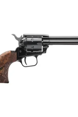 HERITAGE MANUFACTURING Rough Rider 22LR 4.75" 6rd Revolver - Blued / Freedom 1776 Grips - Affordable