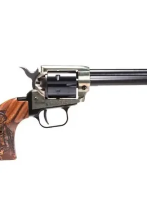 Flash Deal | HERITAGE MANUFACTURING Rough Rider Western 22 LR 4.75" 6rd Revolver - Blued / Billy the Kid Grips
