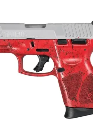 This Week Only - TAURUS G3C 9mm 3.2" 10rd Pistol - Stainless w/ Red Splatter Frame