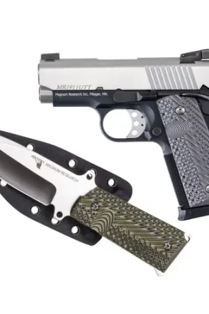 Best Value - MAGNUM RESEARCH Desert Eagle 1911 Undercover 45 ACP 3" 6rd Pistol - Two-Tone w/ Knife & Sheath