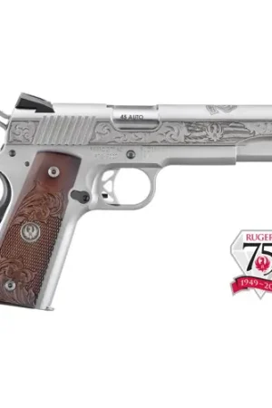 Almost Gone | RUGER SR1911 7th Anniversary 45ACP 5" 8rd Pistol | Stainless & Hardwood w/ Custom Engravings