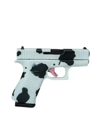 Best Value | GLOCK G48 MOS 9mm 4.17" 10rd Optic Ready Pistol | Skydas Cerakote, Cow Print