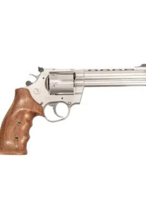 Last Chance - NIGHTHAWK CUSTOM Korth Mongoose 357 Mag 5.25" 6rd Revolver | Black DLC + Rubber Grips