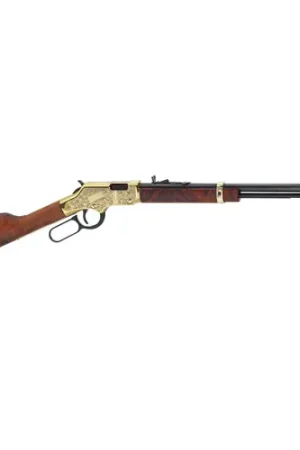 Almost Gone - HENRY Goldenboy Deluxe Engraved 22 WMR 20.5" 12rd Lever Rifle w/ Octagon Barrel - Blued | Walnut