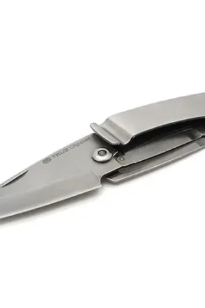 Fast Delivery | TRUE UTILITY Clipster Folding Knife doubles as Money/Belt Clip