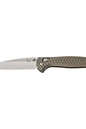 BENCHMADE Anthem 3.5" Drop Point Satin Plain Blade - Bargain