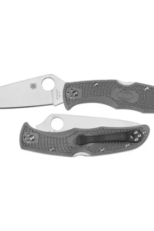 Price Cut - SPYDERCO Endura 4 Lightweight Gray Flat Ground Plain Edge