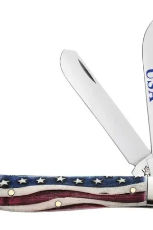 Secure Shopping - CASE KNIVES Star Spangled Natural Bone Mini Trapper (6207 SS)