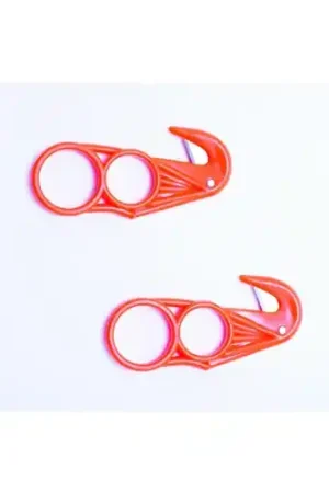Special Discount - GPS Lightweight Razor Gut Hook (twin pack) Orange