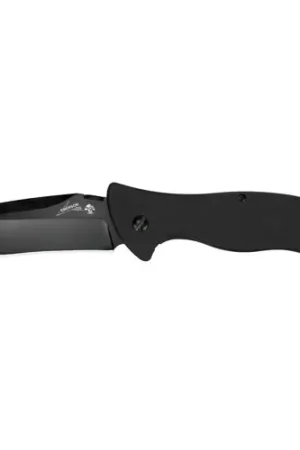 Affordable | KERSHAW KNIVES CQC 9K Folding Knife 3.6" Drop Point Blade w/ Black G10 Handles