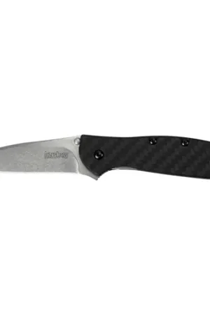 Affordable | KERSHAW KNIVES Leek - CPM154 3'' Carbon Fiber Stone Wash