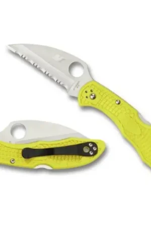 Best Seller | SPYDERCO Salt 2 Wharncliffe/H1 Lightweight Yellow Serrated