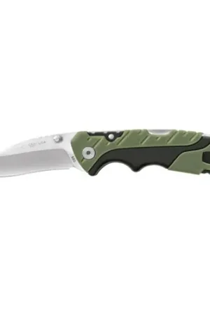 Best Price | BUCK KNIVES Pursuit Guthook Folding Knife 3.5" - Green / Black