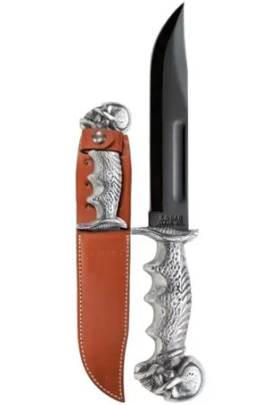 Top Quality | KA-BAR E.W. Stone Knife Brown Leather Sheath