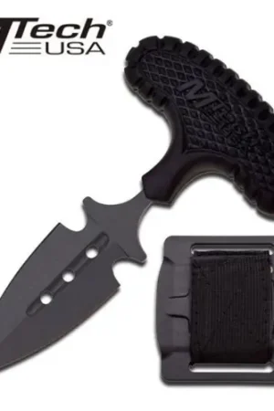 Discount - MTECH USA 4" Silver Spear Point Blade Black Handle