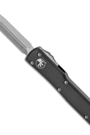 Top Quality - MICROTECH KNIVES UTX-70 D/E OTF 2.41" Stonewash Standard Black