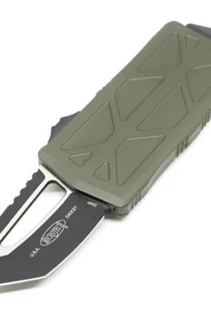Buy Direct - MICROTECH KNIVES Exocet T/E 1.98" OD Green Standard Black Tanto