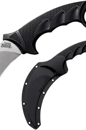 Bargain - COLD STEEL Steel Tiger 4 3/4" 5mm AUS 8A SS Stone Washed