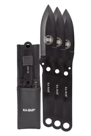KA-BAR Throwing Knife Set - 3 Pack Poly Storage Pouch - In Demand