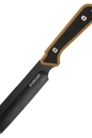 Deal | SCHRADE Cleaver 4.25" Fixed Blade Knife - Black Oxide / Nylon Handle