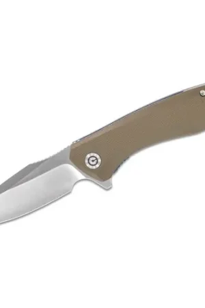 Limited Time - CIVIVI Baklash Tan G10 Handle Blue S/S Liner Satin