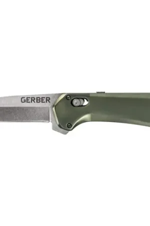 GERBER KNIVES Highbrow Pivot Lock A/O 2.7" - Green Aluminum - Secure Payment