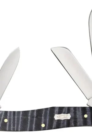 Act Fast - CASE KNIVES Bose Smooth Purple Curly Maple Medium Stockman Pocket Knife 3.25" Closed