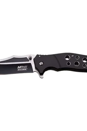 MTECH USA Spring Assisted Folding Knife 3.5" Two-Tone Blade - Black Grips | This Week Only
