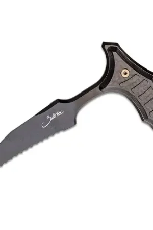 Best Seller | MICROTECH KNIVES Bastinelli Creations BEE Push Dagger 2.5" Warncliffe Blades - Black CF Handles