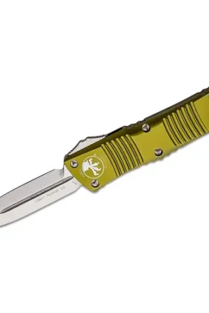 MICRO TECH KNIVES Combat Troodon AUTO OTF Knife 3.75" Double Edge Dagger Blade - OD Green Handles - Sale