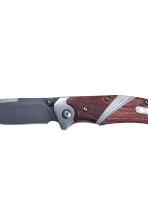 OLD TIMER Wood Ti-Nitride Assisted Opening Folding Knife 3" Drop Point Blade | Wood Handles | Big Sale