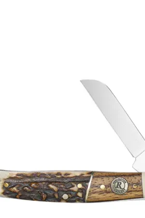 Almost Gone - REMINGTON Guide Stockman SS Brn/Wht/Slvr Stag Bone/Nckl