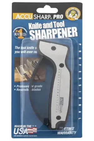 ACCUSHARP Pro Sharpener Fixed Diamond Tungsten Black/Silver - Must-Have