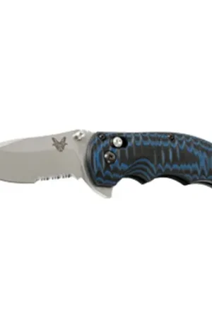 BENCHMADE Axis Flipper 3.18" Drop Point Serrated Edge Satin - High Quality