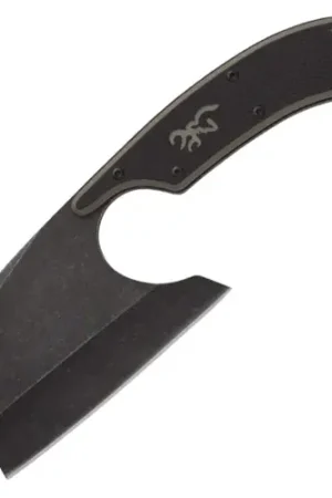 Best Price - BROWNING Cutoff Camp 2.5" Cleaver Plain Black Black/Tan G10