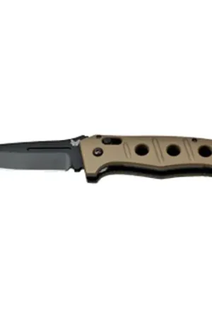 BENCHMADE Adamas 3.82" Drop Point Plain Edge Coated Finish - Free Returns