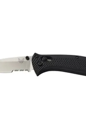 BENCHMADE Mini Presidio Ultra 2.97" DropPoint Serrated Satin | Top-Selling
