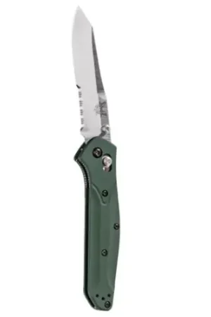 BENCHMADE 940 3.4" Reverse Tanto Serrated Edge Satin Finish | Reduced Price