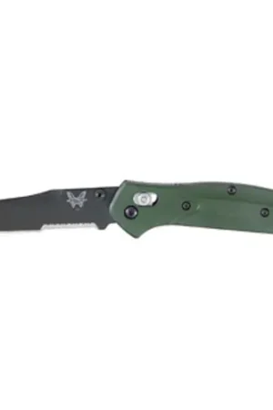 BENCHMADE 940 3.4" Reverse Tanto Serrated Edge Coated Finish - Top Quality