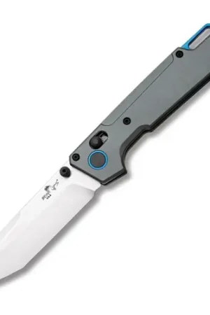 BEAR & SON Nekama I Gray & Blue Alum Satin Modified Tanto | While Supplies Last