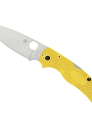 Big Sale - SPYDERCO Native Chief Salt Yellow Lightweight CPM MagnaCut
